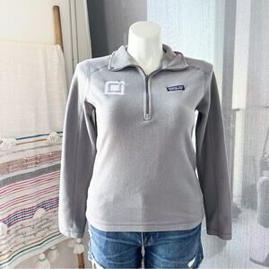 Patagonia Women's Micro D® 1/4-Zip Grey Pullover Sweater Women’s Medium